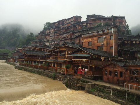 雨中惊艳的旅行