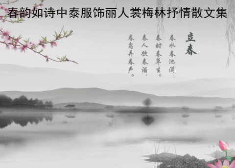 春韵如诗 梅万林抒情散文集 春韵如诗 梅万林抒情散文集